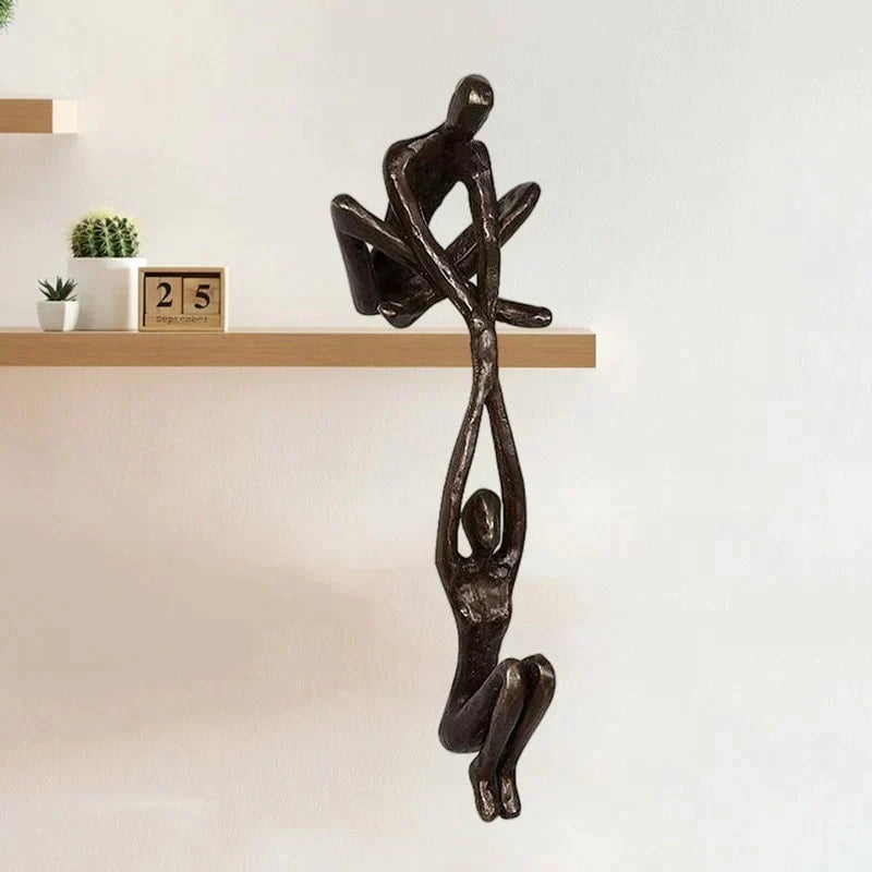 Elegant Resin Sculpture Figurine Representing Love, Balance and Harmony