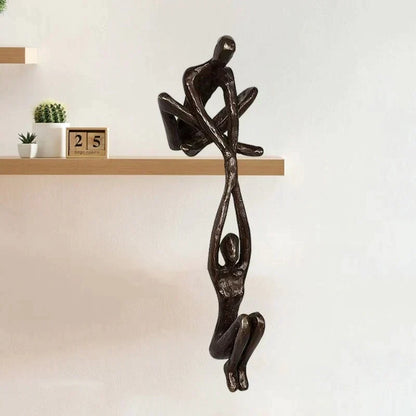 Elegant Resin Sculpture Figurine Representing Love, Balance and Harmony