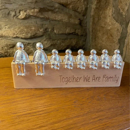 Family Sculpture – Handcrafted Decorative Figurine Representing Family Connection