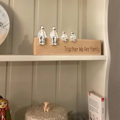 Family Sculpture – Handcrafted Decorative Figurine Representing Family Connection