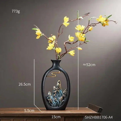 Feng Shui Inspired Decorative Vase for Interior Décor