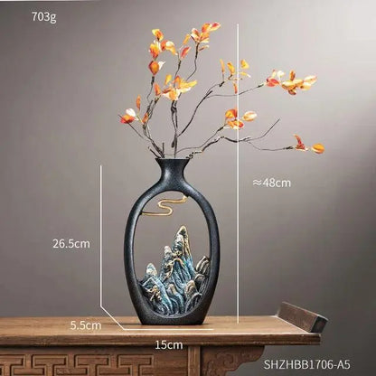 Feng Shui Inspired Decorative Vase for Interior Décor