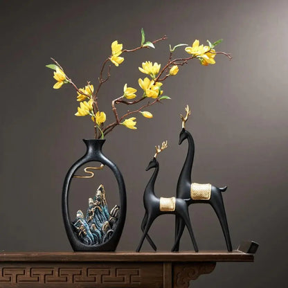 Feng Shui Inspired Decorative Vase for Interior Décor