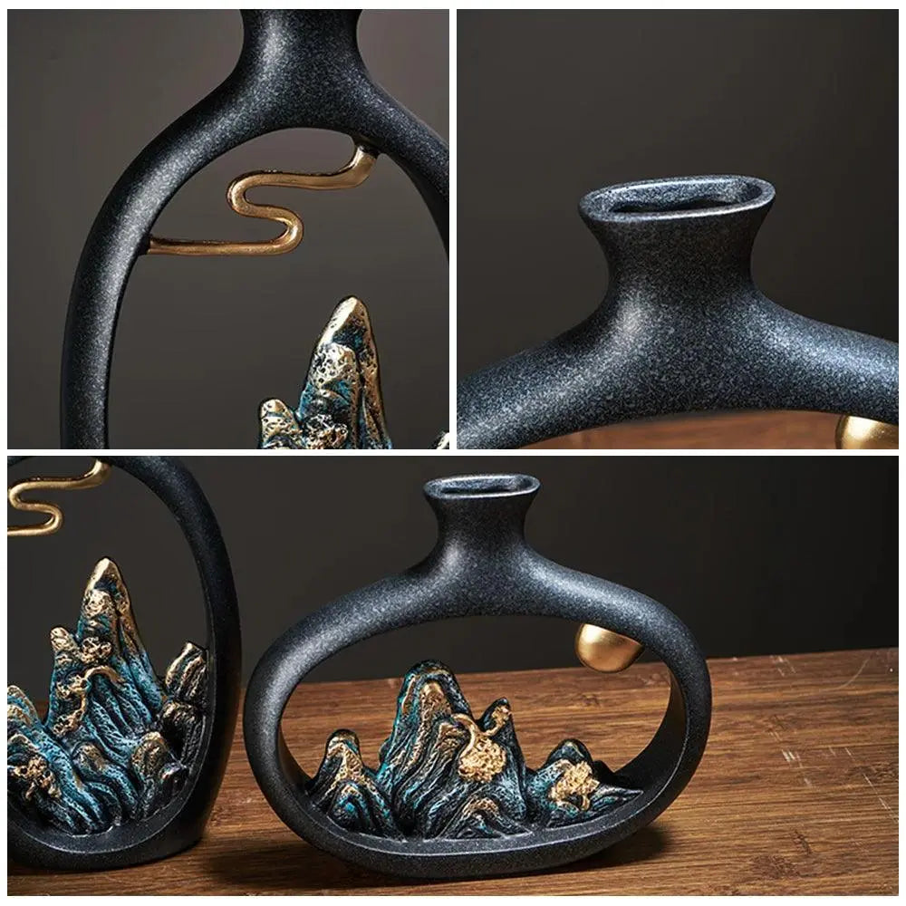 Feng Shui Inspired Decorative Vase for Interior Décor