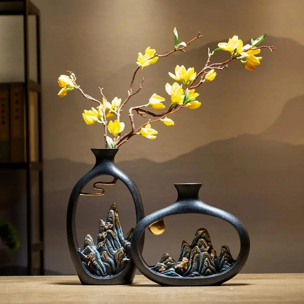 Feng Shui Inspired Decorative Vase for Interior Décor