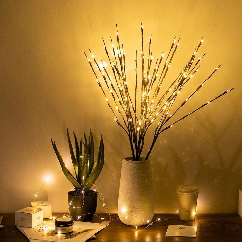 Flexible LED Branch Bouquet with Warm White Lights