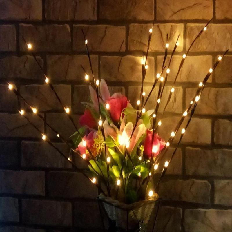 Flexible LED Branch Bouquet with Warm White Lights
