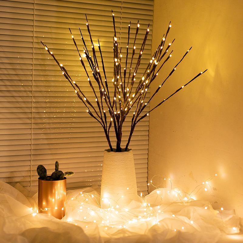 Flexible LED Branch Bouquet with Warm White Lights