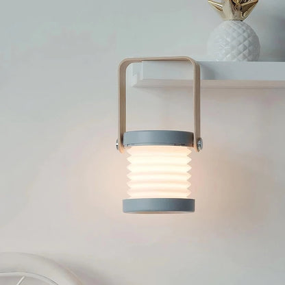 Foldable LED Lantern with Touch Dimming and Scandinavian-Inspired Design