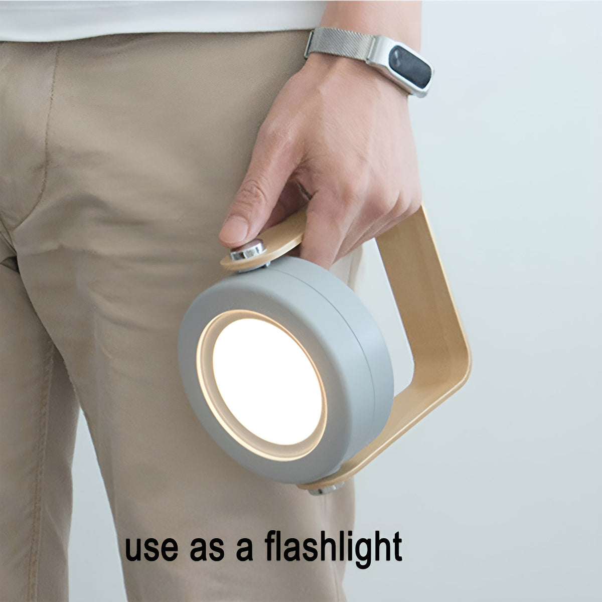 Foldable LED Lantern with Touch Dimming and Scandinavian-Inspired Design