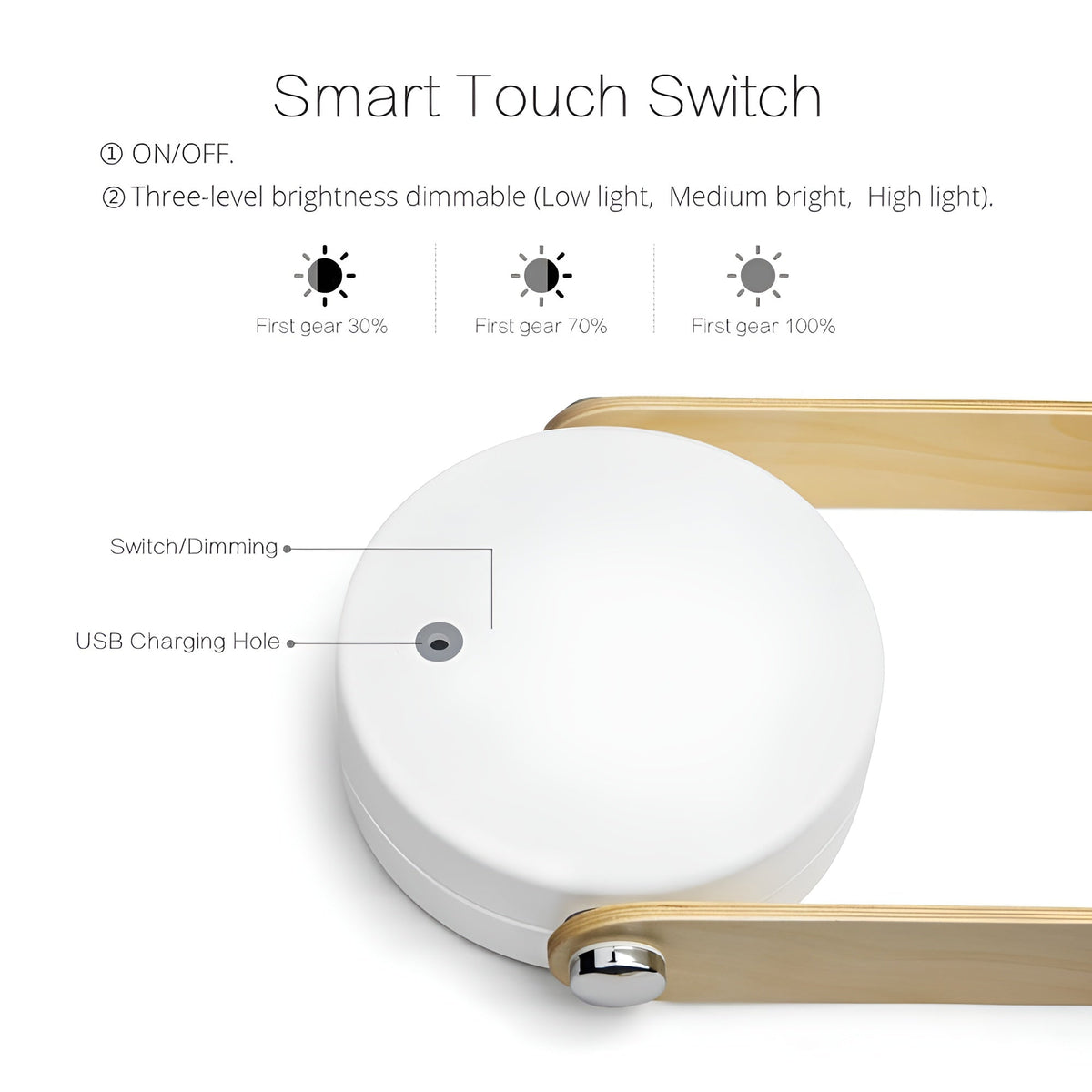 Foldable LED Lantern with Touch Dimming and Scandinavian-Inspired Design