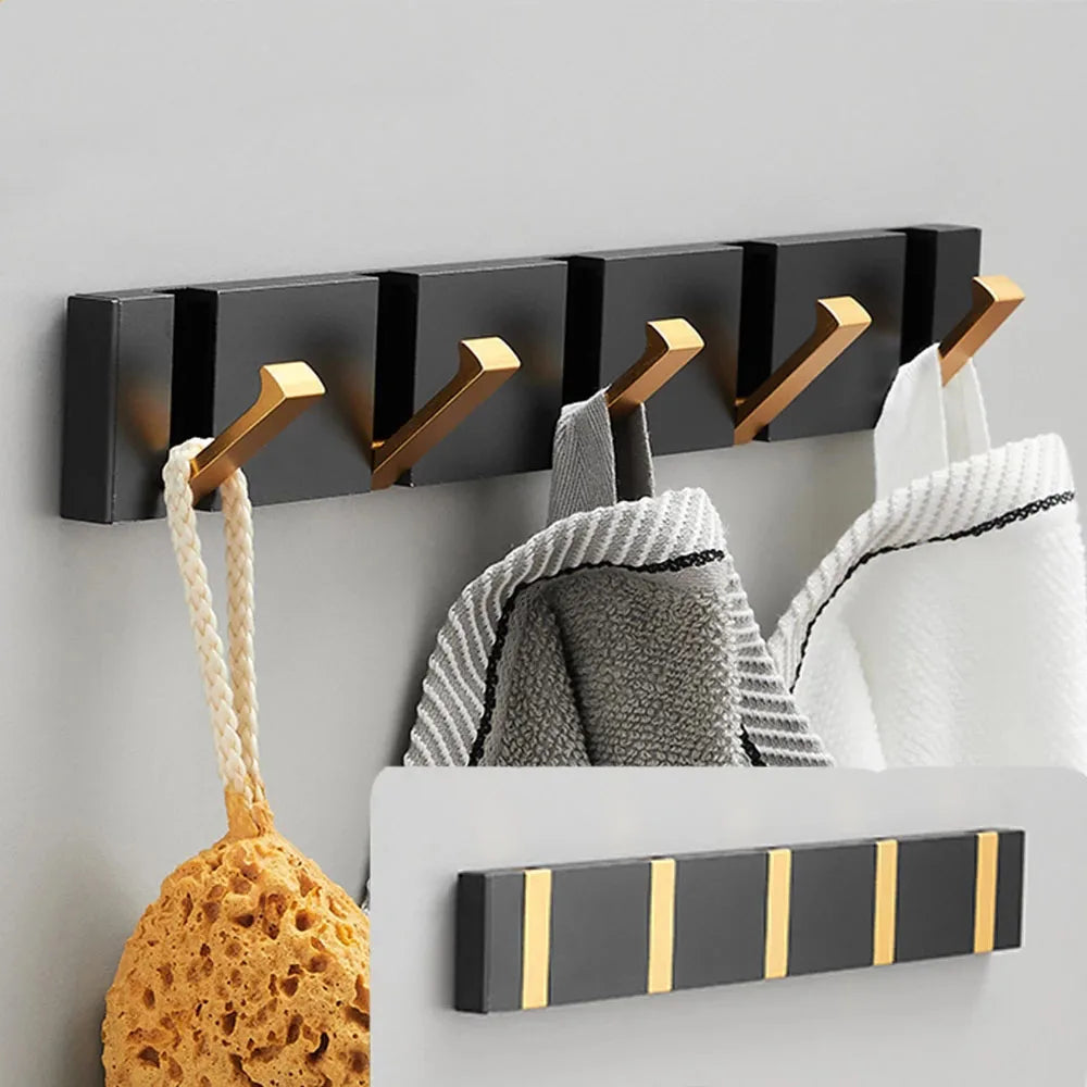 Foldable Stainless Steel Wall Hook with Minimalist Design