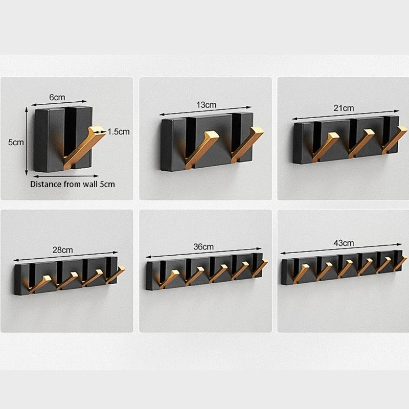 Foldable Stainless Steel Wall Hook with Minimalist Design
