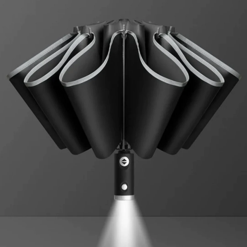 Fully Automatic Umbrella with LED Handle Lighting