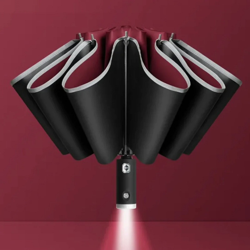 Fully Automatic Umbrella with LED Handle Lighting