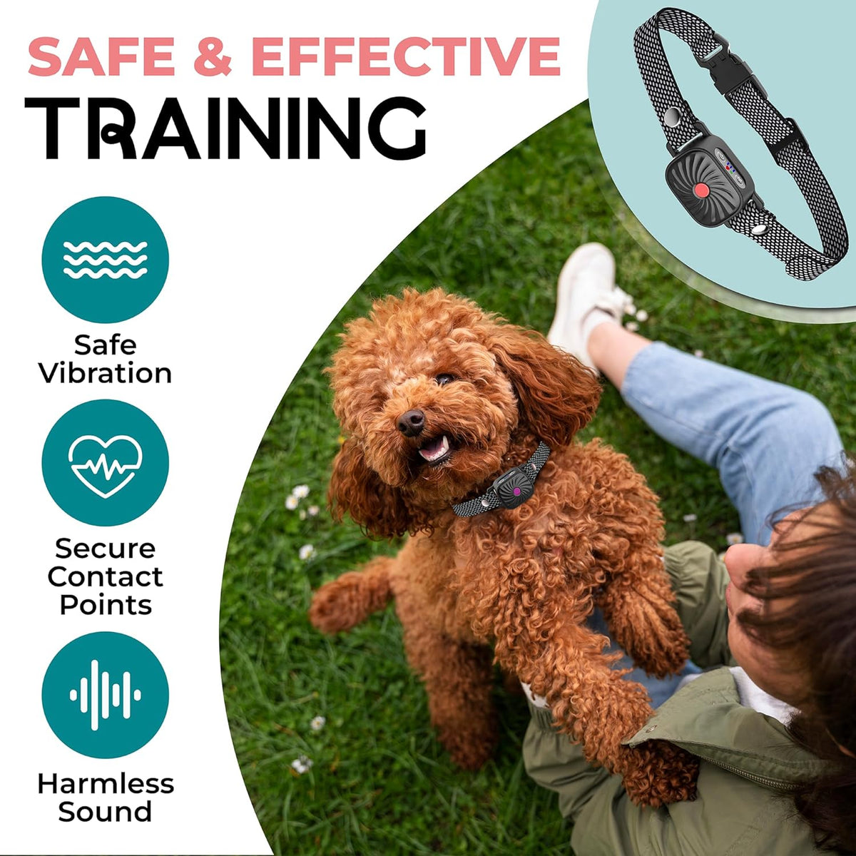Gentle Vibration Training Collar for Small Dogs