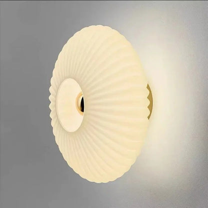 Glass Wall Lamp with Wavy Light Effect and Modern Design
