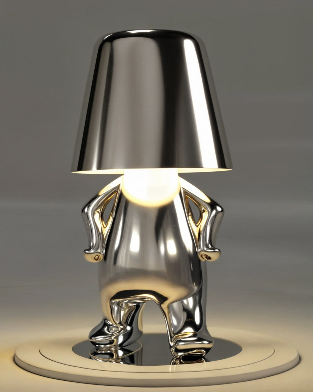 Gold USB Rechargeable Touch Table Lamp with Dimmable Light