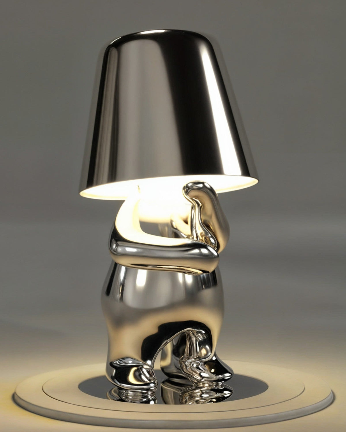 Gold USB Rechargeable Touch Table Lamp with Dimmable Light