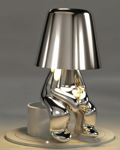 Gold USB Rechargeable Touch Table Lamp with Dimmable Light