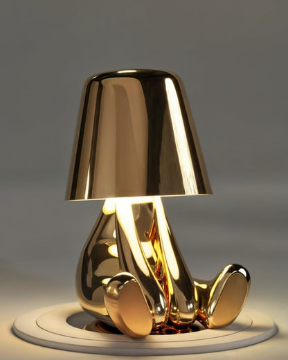 Gold USB Rechargeable Touch Table Lamp with Dimmable Light
