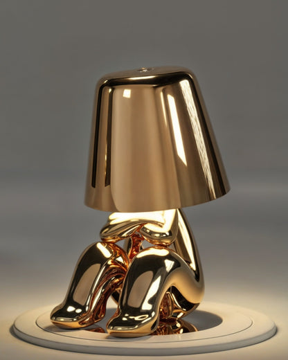 Gold USB Rechargeable Touch Table Lamp with Dimmable Light