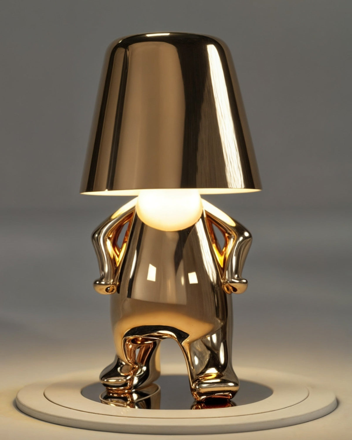 Gold USB Rechargeable Touch Table Lamp with Dimmable Light