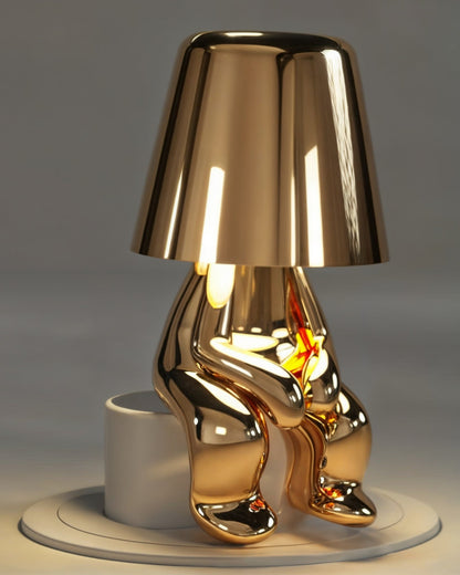 Gold USB Rechargeable Touch Table Lamp with Dimmable Light