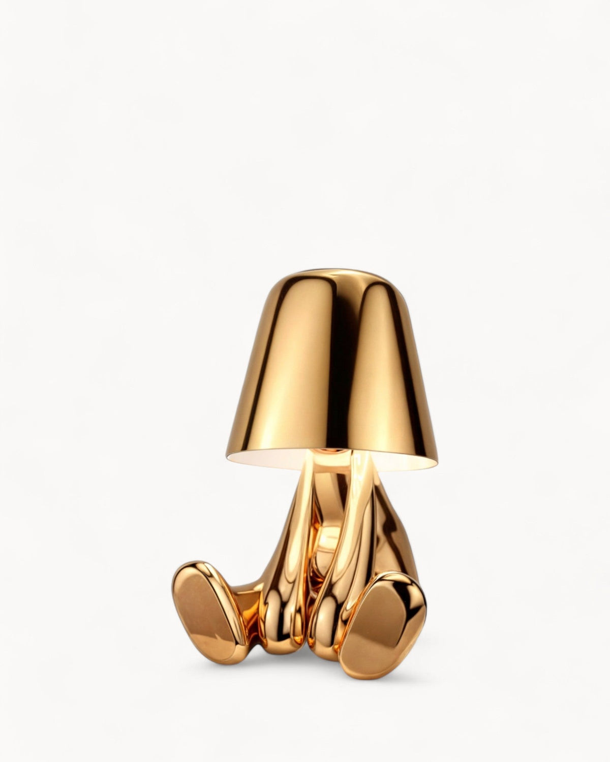 Gold USB Rechargeable Touch Table Lamp with Dimmable Light