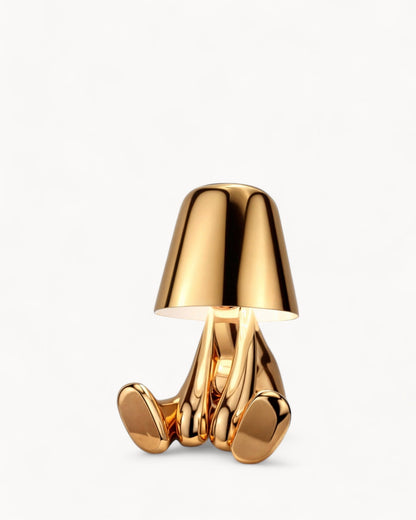 Gold USB Rechargeable Touch Table Lamp with Dimmable Light