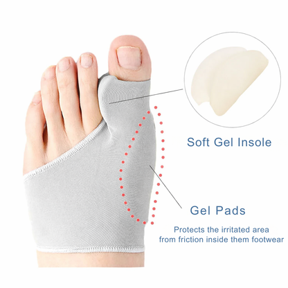 Hallux Valgus Toe Corrector with Soft Gel Cushion and Flexible Fit
