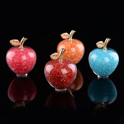 Handcrafted Crystal Apple Figurine with Timeless Decorative Design
