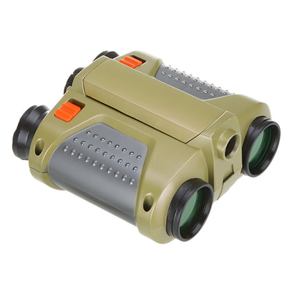 Kids Night Vision Binoculars with 4x Magnification and Waterproof Housing