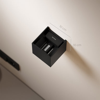 LED Wall Light with Adjustable Light Flaps for Indoor and Outdoor Use