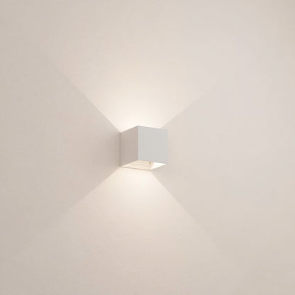 LED Wall Light with Adjustable Light Flaps for Indoor and Outdoor Use