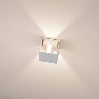 LED Wall Light with Adjustable Light Flaps for Indoor and Outdoor Use