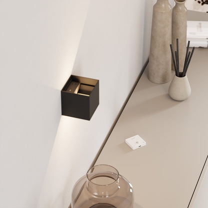 LED Wall Light with Adjustable Light Flaps for Indoor and Outdoor Use