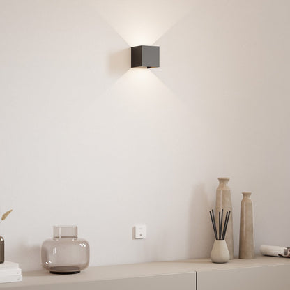 LED Wall Light with Adjustable Light Flaps for Indoor and Outdoor Use
