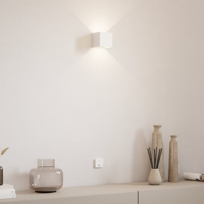 LED Wall Light with Adjustable Light Flaps for Indoor and Outdoor Use
