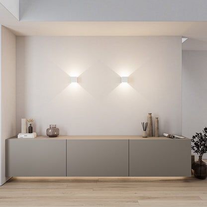 LED Wall Light with Adjustable Light Flaps for Indoor and Outdoor Use