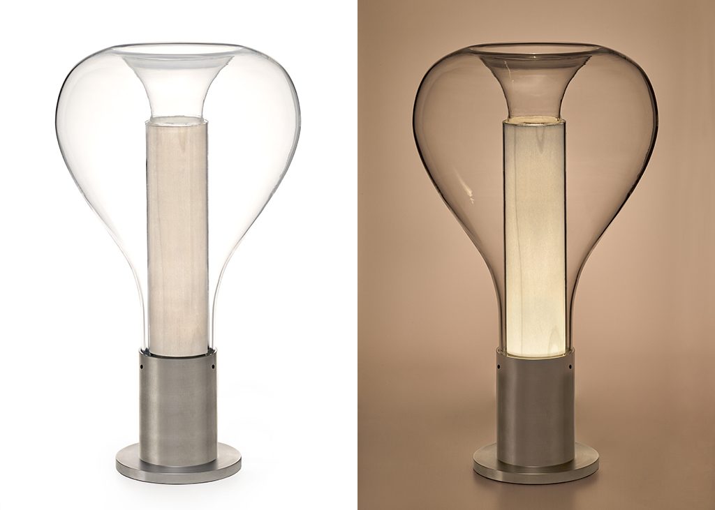 Lava Table Lamp with Dynamic LED Light and Artistic Glass Design