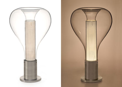 Lava Table Lamp with Dynamic LED Light and Artistic Glass Design
