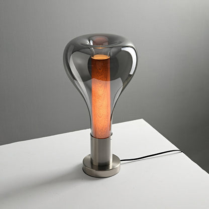 Lava Table Lamp with Dynamic LED Light and Artistic Glass Design