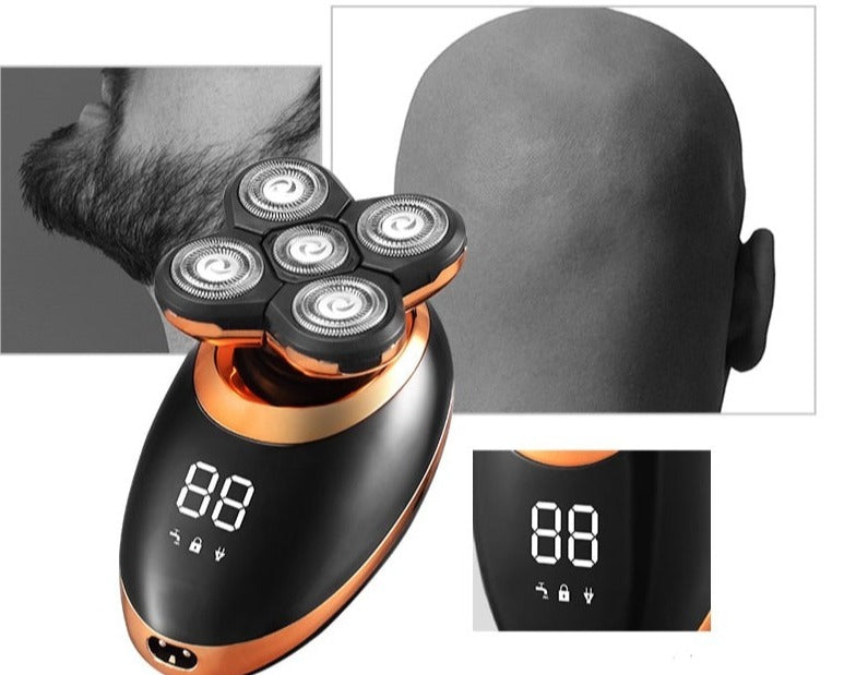 Men's 4D Electric Shaver | Waterproof Wireless Trimmer for Face, Head & Body