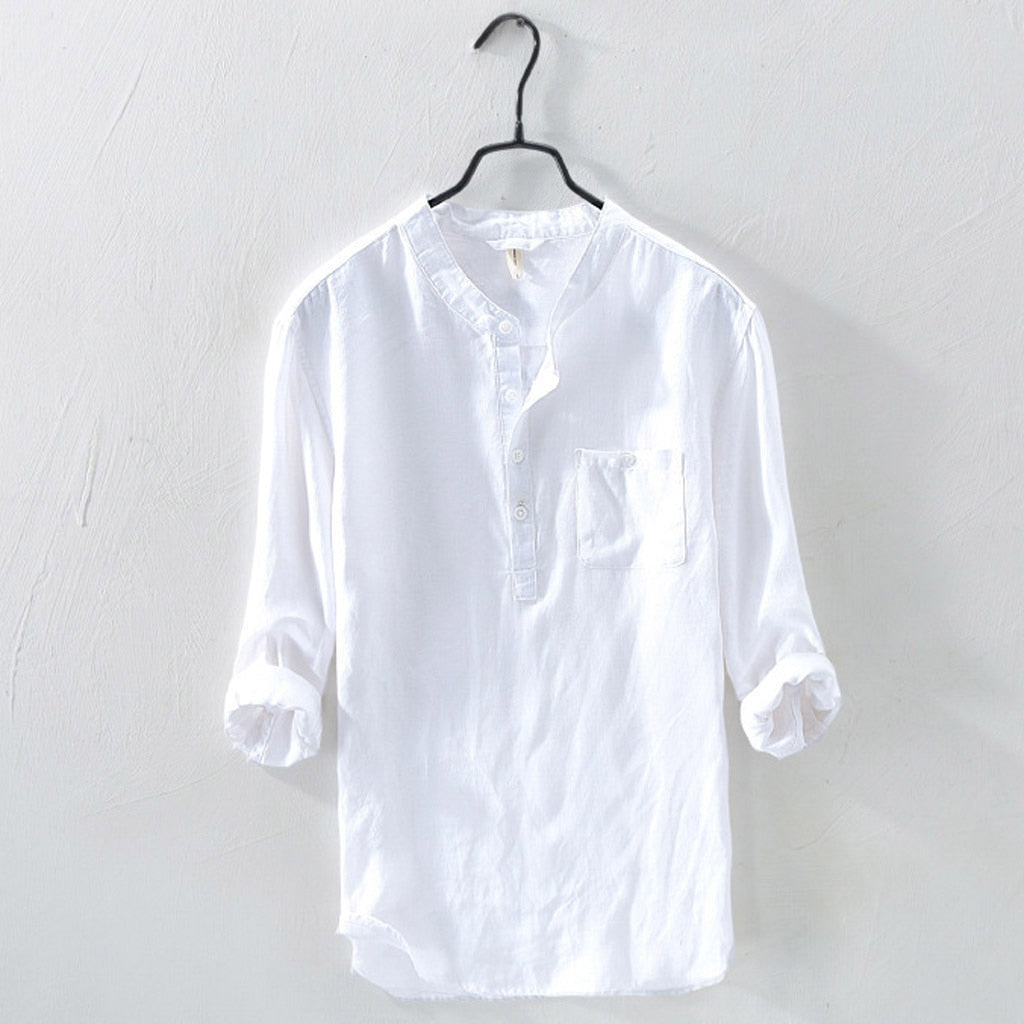 Lex Linen Shirt for Men | Breathable Casual Button Shirt