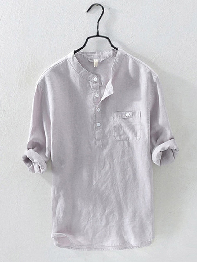 Lex Linen Shirt for Men | Breathable Casual Button Shirt