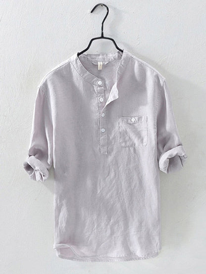 Lex Linen Shirt for Men | Breathable Casual Button Shirt