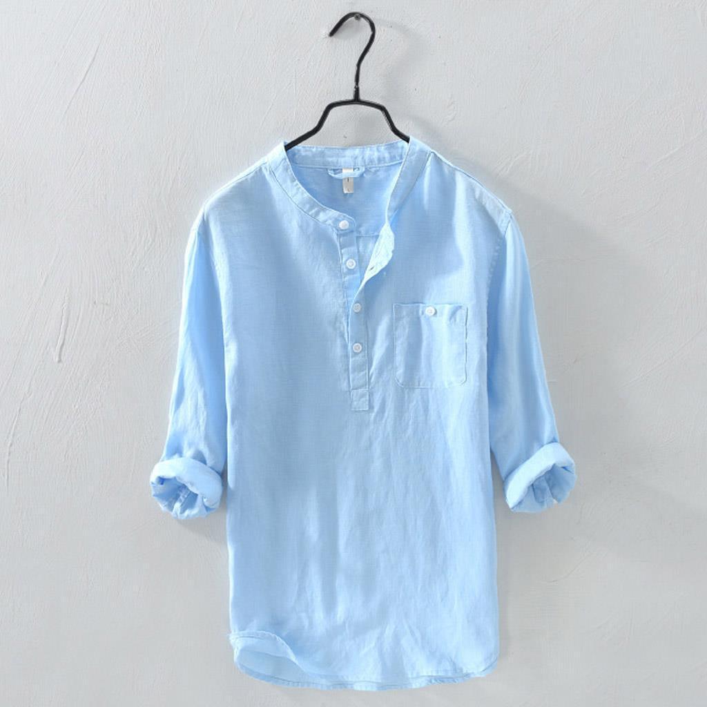 Lex Linen Shirt for Men | Breathable Casual Button Shirt