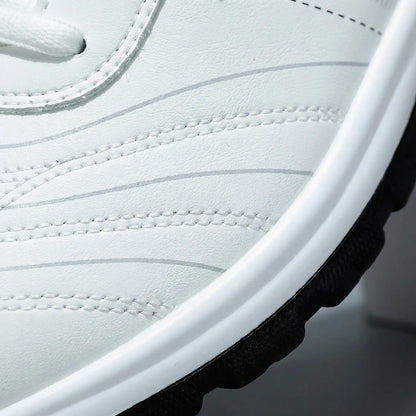 Men's Low Profile Lace Up Trainers with Cushioned Insole