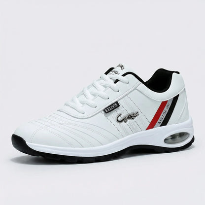 Men's Low Profile Lace Up Trainers with Cushioned Insole